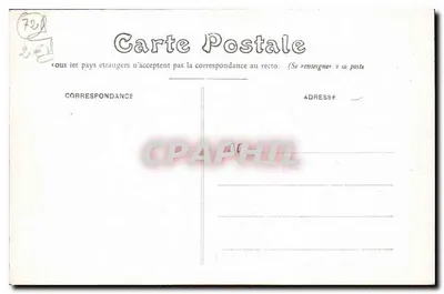Bonnétabelle (Sarthe) — Perspektywa czterech wież Zamek Bonnétabelle — J. Millet, Le Mans — Rewers