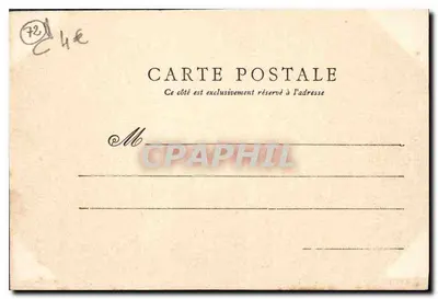 Sarthe — Kasteel van Lude — Fototypie J. Borvalley, Le Mans — Achterkant