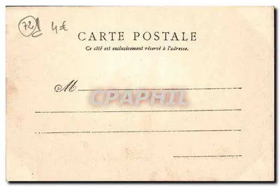 Sarthe — Zamek Luart — Wielka wejściowa brama — Phototypie J. Bournaix Le Mans — Rewers
