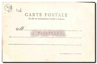 Sarthe — Castelo de Lude — Fototipia J. BOUVINAR, Le Mans — Verso