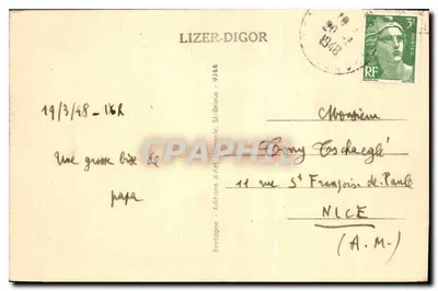 Paimpol — Het vertrek van de IJslanders — Uitgave Arbory, n° 210 — Achterkant
