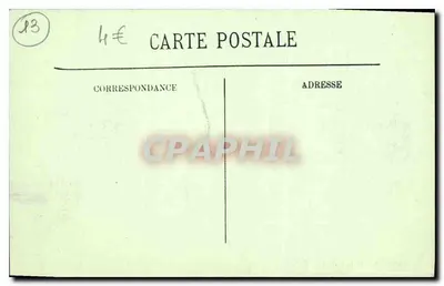 Ruínas do Castelo de Payricard — cartão postal antigo — Verso