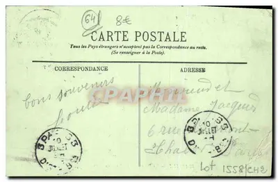 Biarritz — A Praia — A Hora do Banho — LL. n°50 — Verso