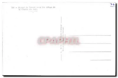 Alpage de Saboya bajo las crestas de la Cadena del Joly — L. Monany, Editor, Mâcon, Saboya — n° 781 — Reverso