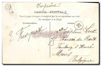 Le Portel — A Costa de Alpreck e o Épi em tempo ruim — Edição Aug. Sergent — Verso