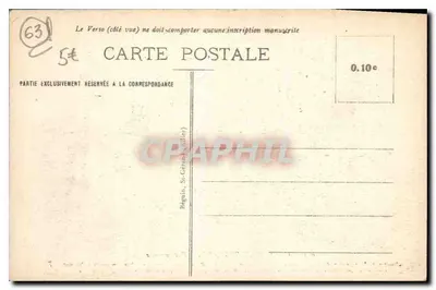 Clermont-Ferrand — Vista geral — Editor Ideal, n° 4025 — Verso