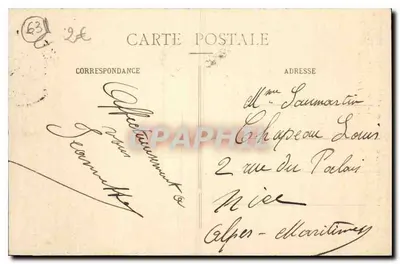 Clermont-Ferrand — A Estátua do Geral Denix por Nanteuil — Auvergne Pittoresque, n°46 — Verso