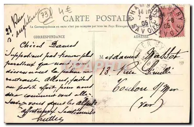 Chambéry — A Fonte dos Elefantes (de Boigne) — CER n°289 — Verso