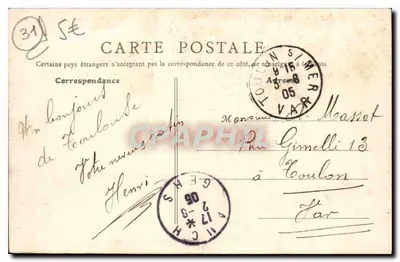 Toulouse - A Rue Alsace-Lorraine - Canto da Rue Lafayette — Verso