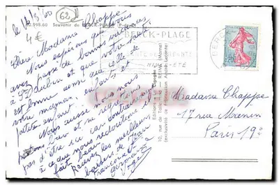 Berck-Plage — widok panoramiczny — Wydawnictwo Épagoge — Rewers