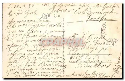 Courdemanche (Sarthe) — Manoir de Beauregard — Stare spotkanie myśliwskie króla Henryka IV — Rewers