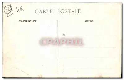 Kasteel van Lude (Sarthe) — uitzicht op het kasteel — G. Thibault, uitgever, La Fièche, n°56 — Achterkant