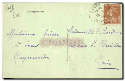 Saint-Point (S.-et-L.) - Castelo de Lamartine — Verso
