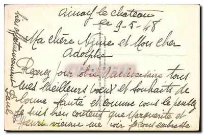 Fleurs et sabots — Anniversaire — Éditeur non visible — Rewers