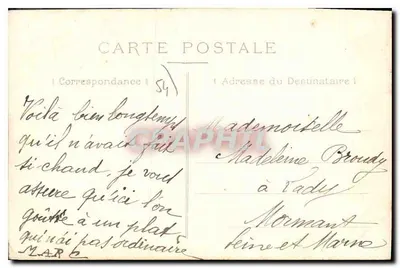 Gerbéviller — O Castelo — Editor Springer, Ed. Perin — Verso