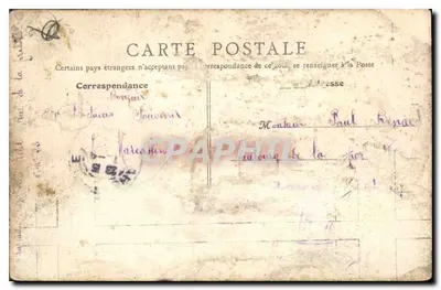 Le Crotoy (Somme) - Chalets na Butte do Moulin — H. K., Paris, n°14 — Verso