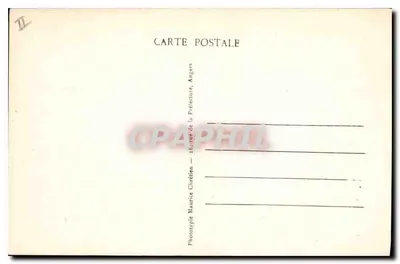 Oiron (D.-S.) — Dziedziniec zamku — Fototypia Maurice Chirétien, Angers — Rewers