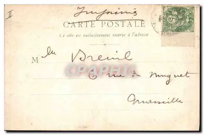 Arles - Pałac Konstantyna — wydawca B. F. Chalon-Sadne, nr 49 — Rewers