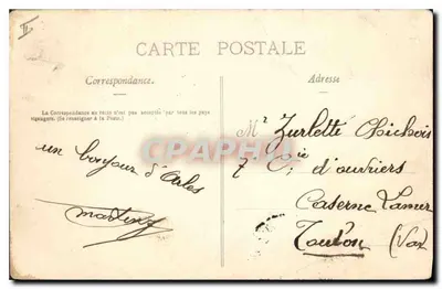 Arles — Allée des Aliscamps — Tombeau des Consuls, éditeur Collection J. Poirey, n° 156 — Verso