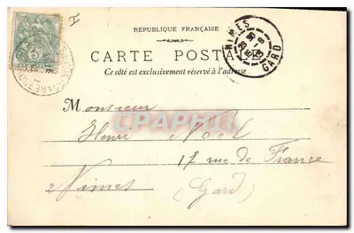 Arles - 1837 - Kaplica Marquis de Porcelets — Fototypia E. Lacroix, Nîmes — Rewers