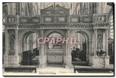 Arques-la-Bataille (Seine-Inférieure) — A Igreja, o Jubé — N° 186, Foto