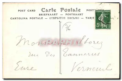 Arques-la-Bataille (Seine-Inférieure) — A Igreja, o Jubé — N° 186, Foto — Verso
