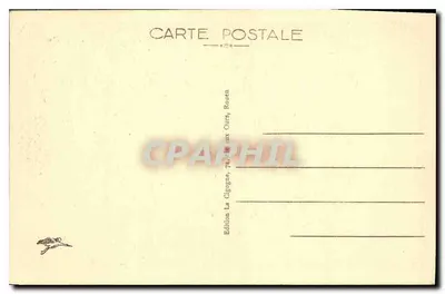 Abbaye Saint-Wandrille — W klasztorze — Drzwi Matki Bożej z XIV wieku — Wydawnictwo La Cigogne, Rouen — Rewers