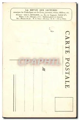 A Lição de Leitura — Coleção da Revue des Lectures — Fot. Giraudon, N° 1 — Verso