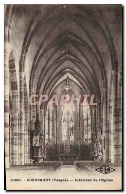Cornimont (Vosges) — Interior da Igreja — editor CLS, n° 10261