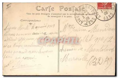 Aigues-Mortes — Die Mauern und die Turm — Verlag unbekannt — Rückseite