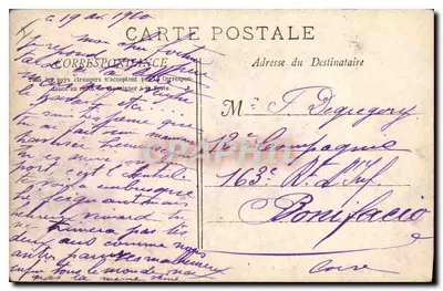 Aigues-Mortes - Brama Maury (przez St. Louis) — Fototyp. E. Lacourt, Paryż — Rewers
