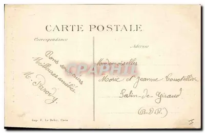 Aigues-Mortes — Torre de Constance — editor E. Le Dole, n°1 — Verso