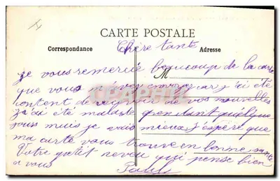 Rennes — Instytucja Świętego Martyna — boczny widok kaplicy — wydawnictwo F. M. — Rewers