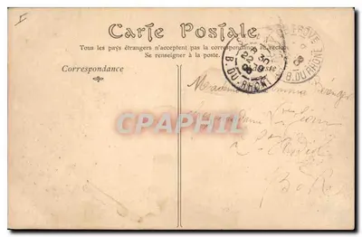 Alrededores de ARLES — El Arco y el Mausoleo de San Remi — Editor no identificado, n° 30 — Reverso