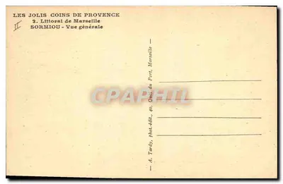 Sormiou — Widok ogólny — A. Tardy, fot. wyd., 40, Quai du Port, Marseille — Rewers