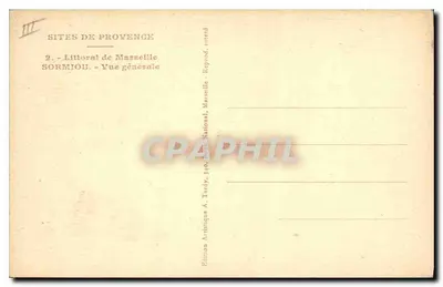 Sormiou — Widok ogólny — Tardy — Rewers