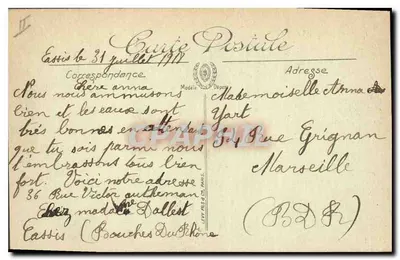 Zatoka Cassis — Calanque de Port Miou — LL. — n°10 — Rewers
