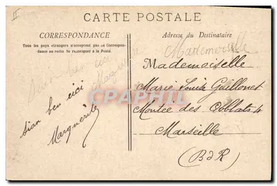 Cassiss - Calanque de Port-Pin — widok z wybrzeża z łodzią — wydawca Cassis, nr 1667 — Rewers