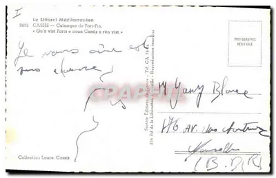 Cassis — Calanque de Port-Pin — Spółka Wyzwolenia Marsylia — Rewers