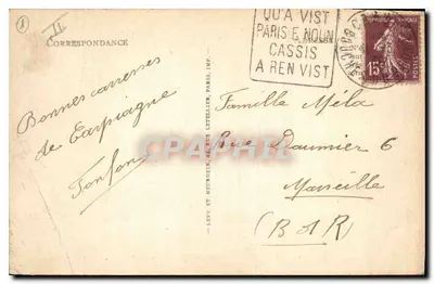 Bale de Cassis — Calanque de Port-Pin — LL, n°25 — Rewers