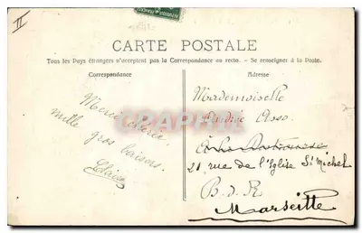 Cassis — Calanque d'En-Vau — widok z calanque z łodzią — wyd. Ruat, Marsylia — Rewers
