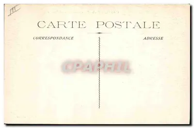 Cassis (B.-du-R.) - Calanque d'Envau — widok na calanque z łodzią i mężczyzną przy wodzie — Rewers