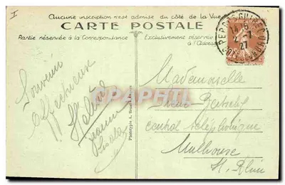 PLOUMANACH — Niezwykłe skały — Odwrócony Sabot — A. B. — Rewers
