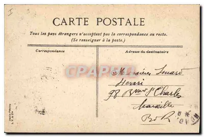 Avignon El Palacio de los Papas — editor Aqua-Photo L.V. & Cie, n°25 — Reverso