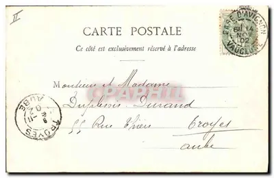 Avignon — stare muraryzmy XIV wieku — G. Malher, nr 3094 — Rewers