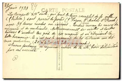 Avignon — Os Muros (Boulevard St-Michel) — Idéale, M. P. B. — Verso