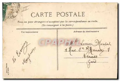 Avignon - Porta św. Rocha — wydawca L.V.K.C. nr 28 — Rewers