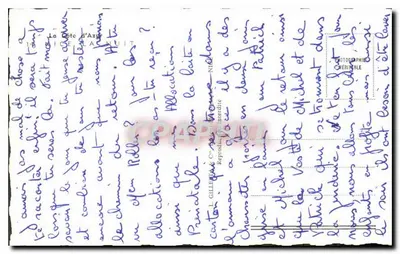 Nice w nocy — nocna sceneria Côte d'Azur — wydawca L. Gille — Rewers