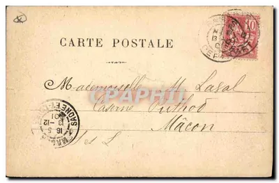 La Madeleine — Paris — éditeur anonyme, n° de série non visible — Verso