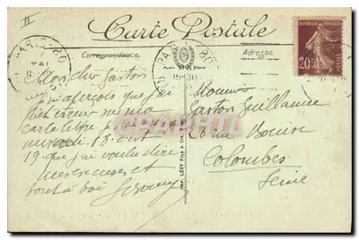 Paris — O Boulevard e a Porta Saint-Denis — LL. — N° 104 — Verso